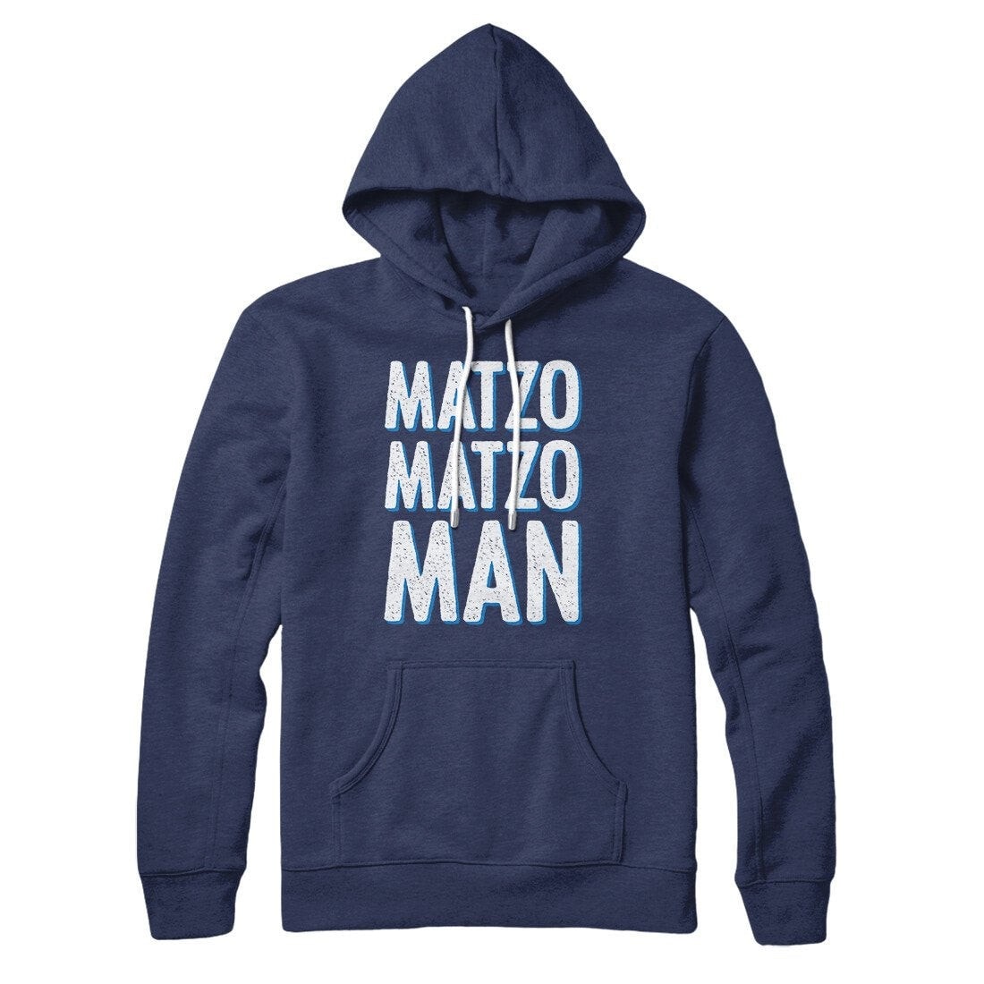 Matzo Matzo Man Unisex Pullover Hoodie - Cotton Polyester Loose Fit