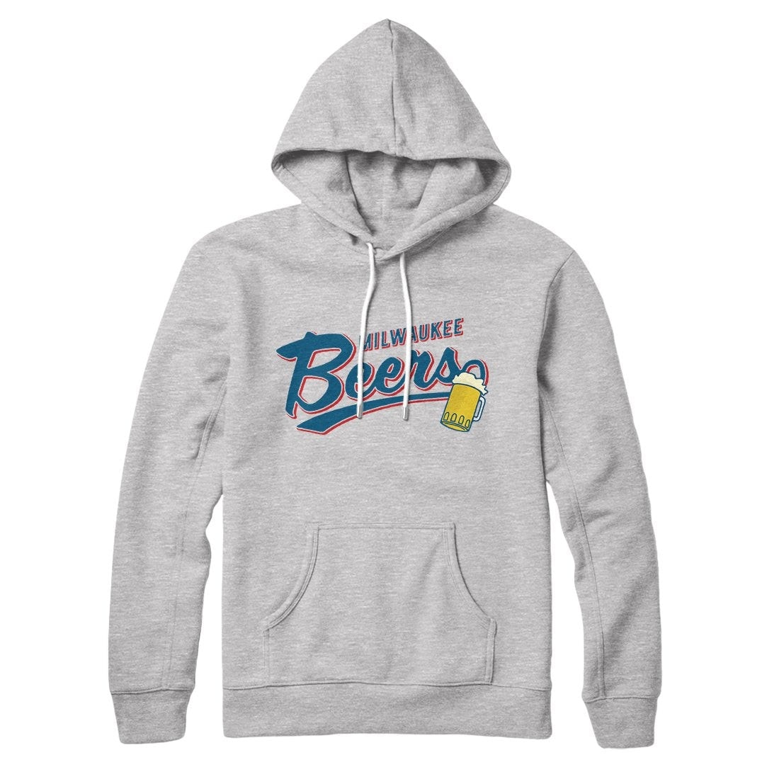 Milwaukee Beers Unisex Pullover Hoodie Cotton Polyester Loose Fit